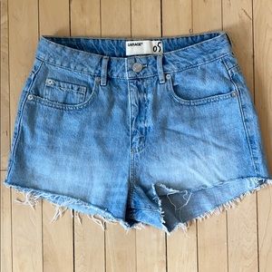GARAGE Denim High-waisted Shorts